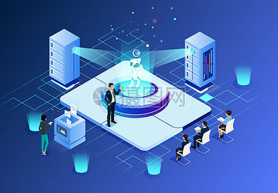 機器人插畫_機器人卡通_機器人插圖_手繪_板繪